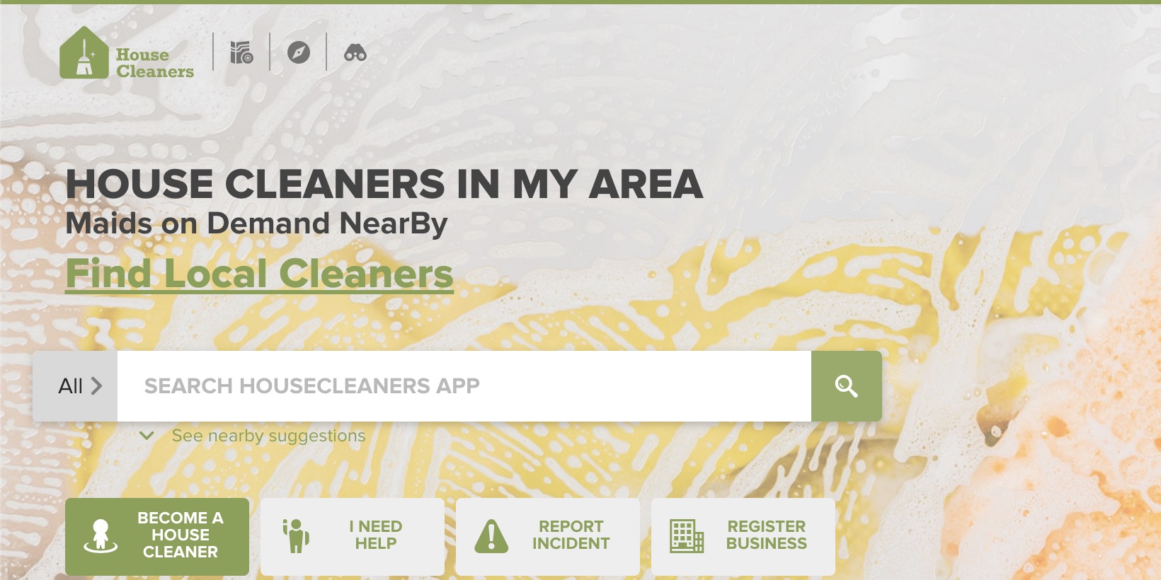 housecleaners.app website